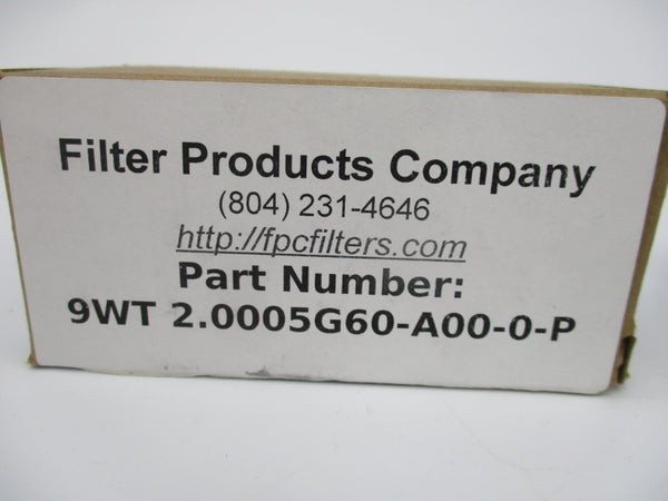 FILTER PRODUCTS 9WT 2.0005G60-A00-0-P NSMP