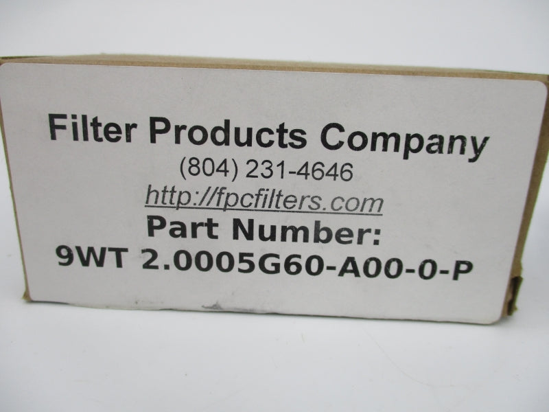 FILTER PRODUCTS 9WT 2.0005G60-A00-0-P NSMP