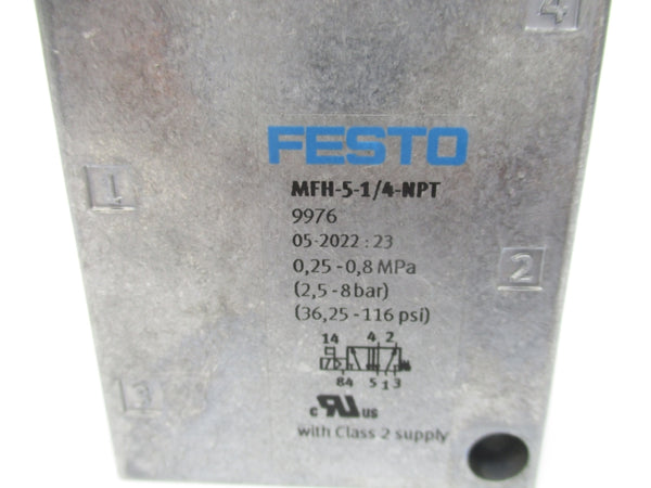 FESTO MFH-5-1/4-NPT 9976 36.25-116PSI NSMP