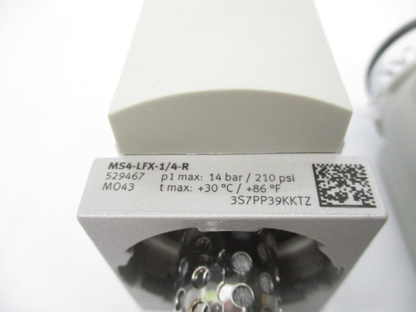 FESTO MS4-LFX-1/4-R 529467 210PSI NSNP