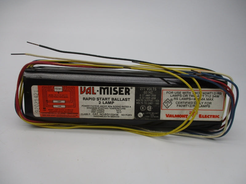 VALMONT 8G1034WF 277V 0.27-0.32A NSMP