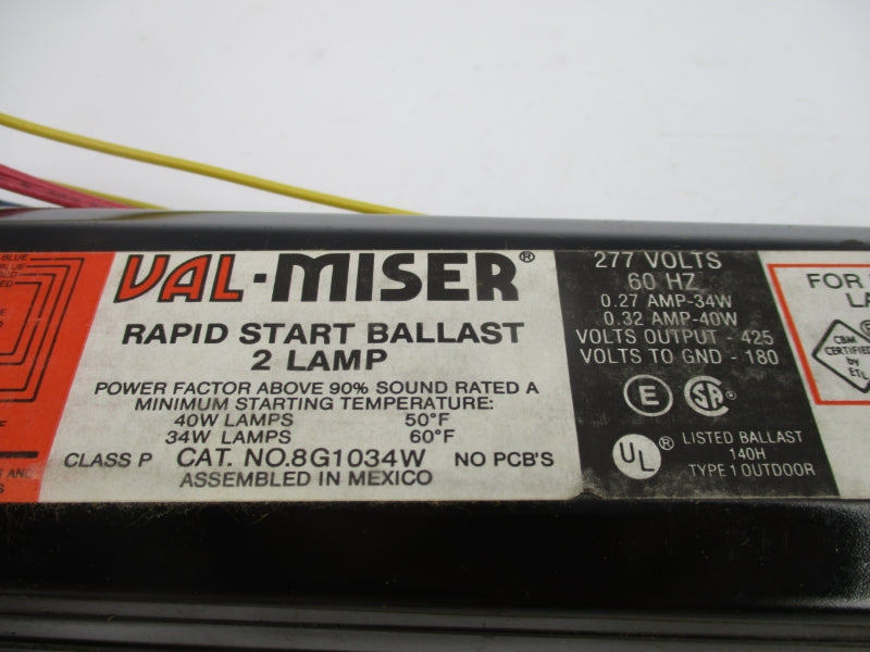 VALMONT 8G1034WF 277V 0.27-0.32A NSMP