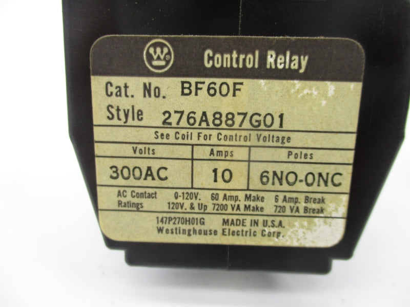 WESTINGHOUSE BF60F 110/120V NSMP