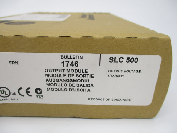 ALLEN BRADLEY 1746-OB16 SER. D DATE: 2008 REV. A NSFS