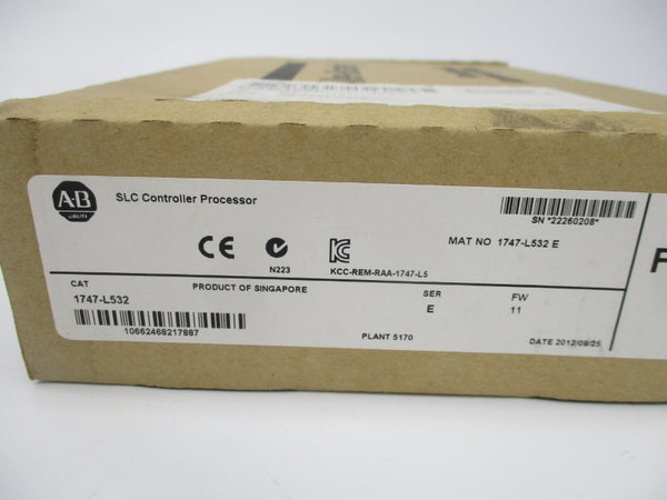 ALLEN BRADLEY 1747-L532 SER. E F/W 11 DATE: 2012 NSFS