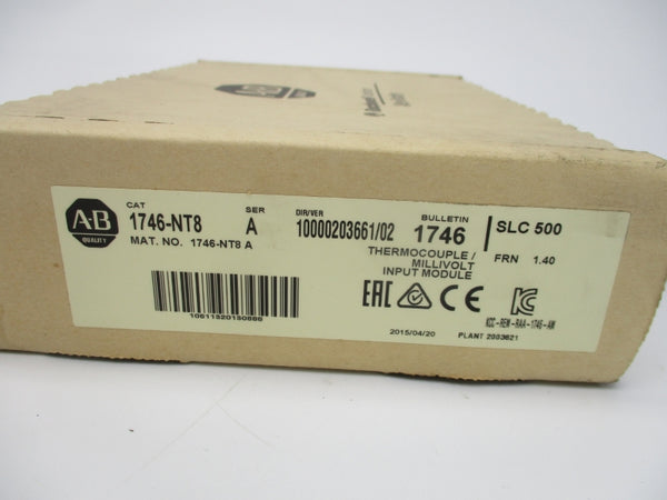 ALLEN BRADLEY 1746-NT8 SER. A F.W 1.4 24VDC NSMP