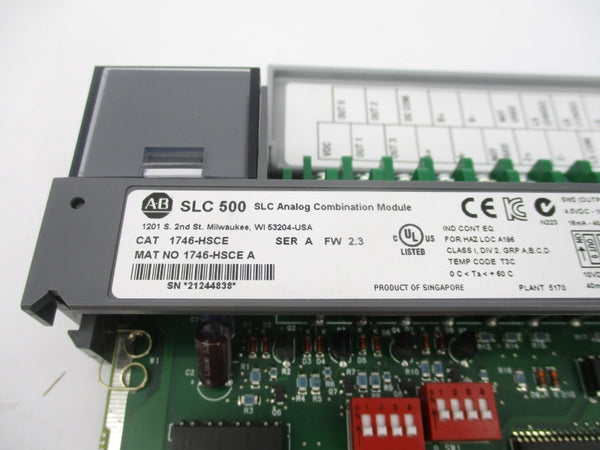 ALLEN BRADLEY 1746-HSCE SER. A F/W 2.3 5.5VDC NSMP