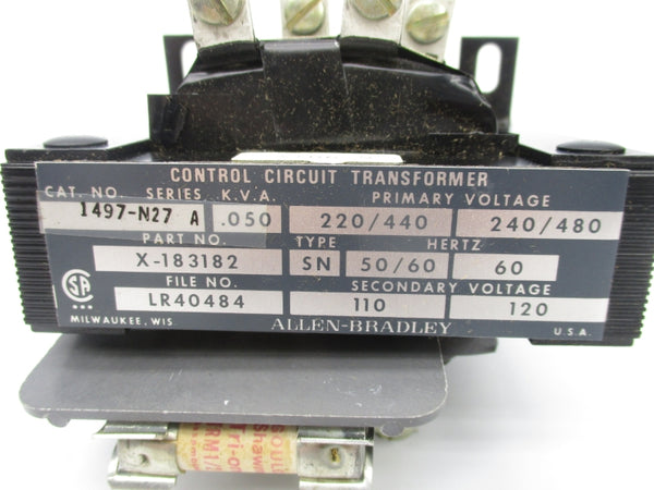 ALLEN BRADLEY 1497-N27 SER. A 480V (BR/WH) NSMP