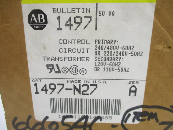 ALLEN BRADLEY 1497-N27 SER. A 480V (BR/WH) NSMP