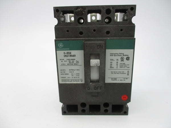 GENERAL ELECTRIC THED136050 600VAC 50A NSMP