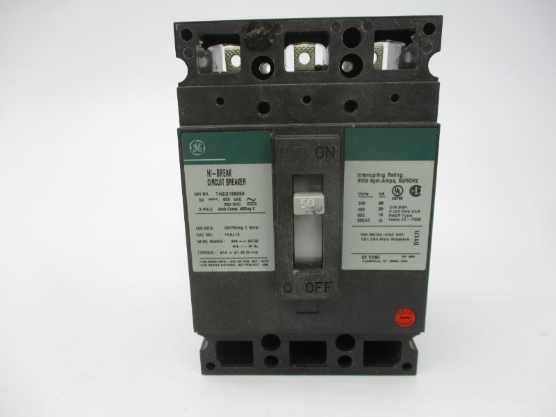 GENERAL ELECTRIC THED136050 600VAC 50A NSMP