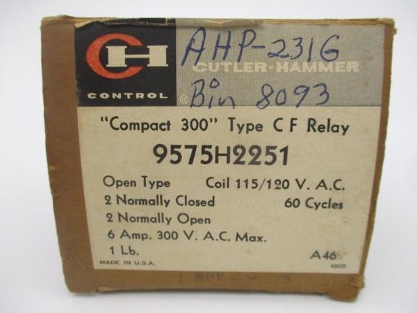 CUTLER HAMMER 9575H2251 115/120VAC NSMP