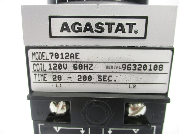 AGASTAT 7012AE 120V 20-200 SEC NSMP