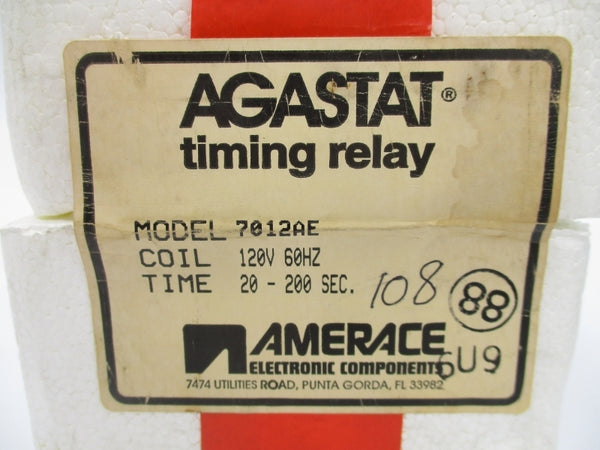 AGASTAT 7012AE 120V 20-200 SEC NSMP