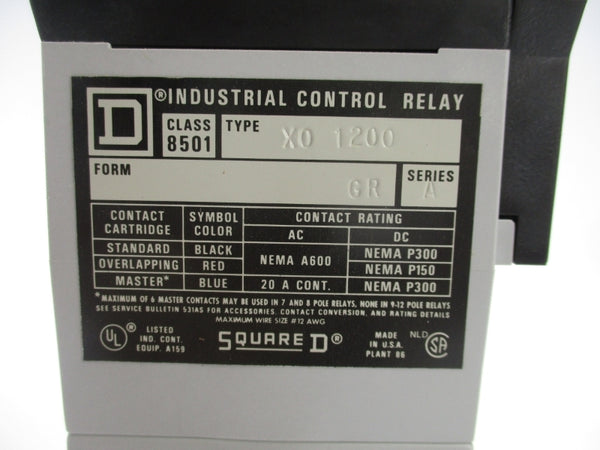 SQUARE D 8501 XO 1200 SER. A 110/120V NSNP