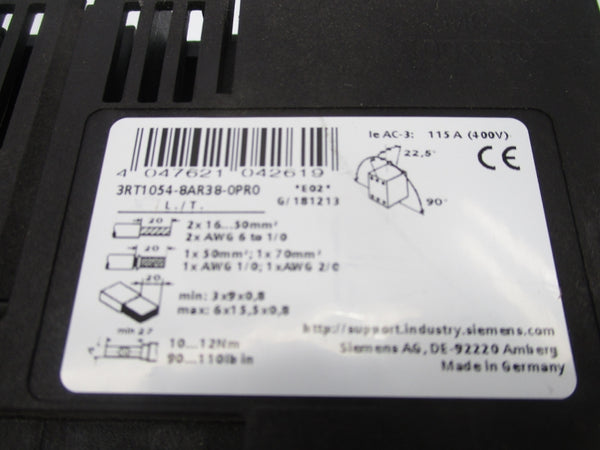 SIEMENS 3RT1054-8AR38-0PR0 440-480V NSNP