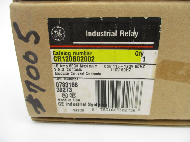GENERAL ELECTRIC CR120B02002 SER. A 110/120V NSMP