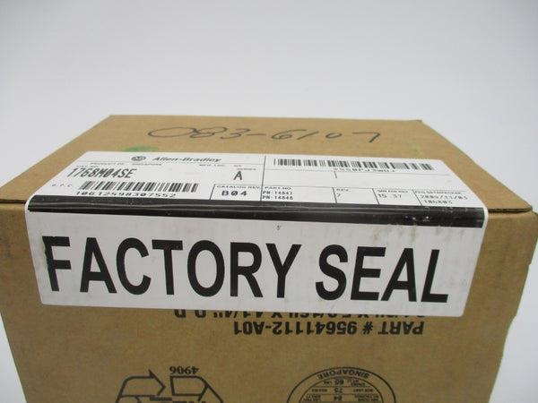 ALLEN BRADLEY 1768M04SE SER. A F/W 15.37 DATE: 2009 NSFS