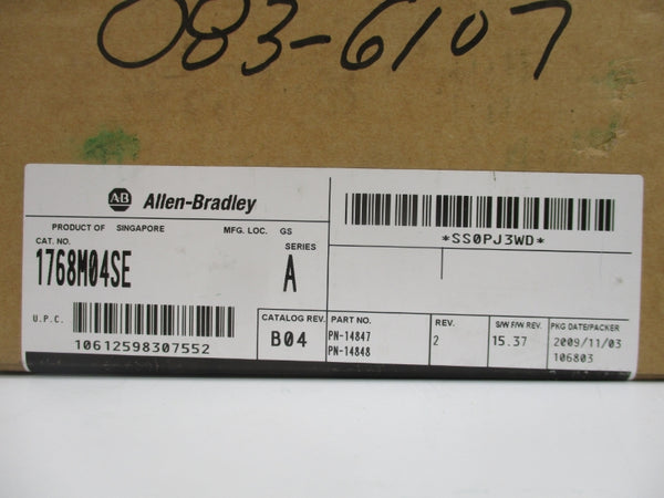 ALLEN BRADLEY 1768M04SE SER. A F/W 15.37 DATE: 2009 NSFS