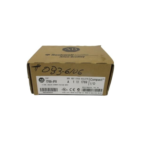 ALLEN BRADLEY 1769-IF8 SER. A F/W 1.1 DATE: 2010 REV. 1 NSFS