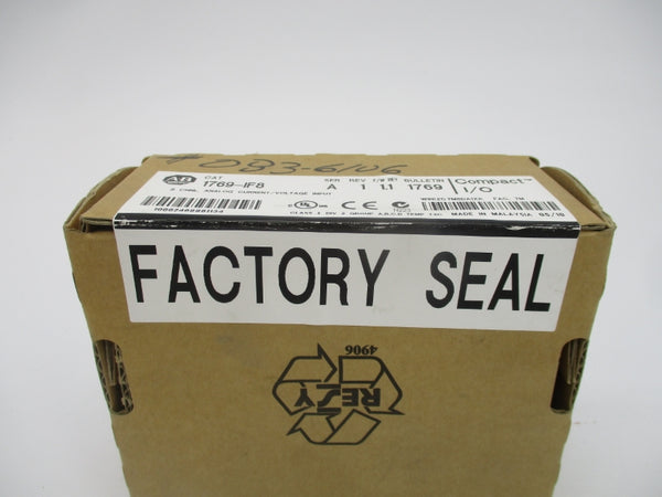 ALLEN BRADLEY 1769-IF8 SER. A F/W 1.1 DATE: 2010 REV. 1 NSFS