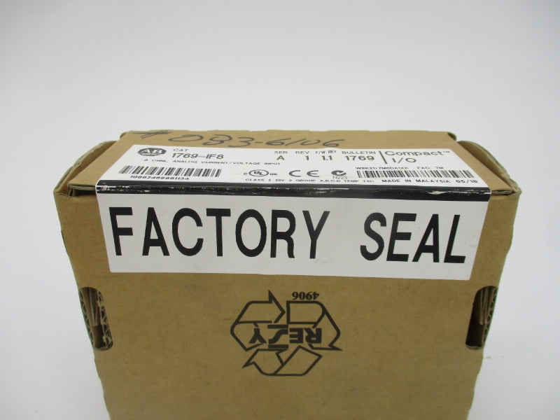 ALLEN BRADLEY 1769-IF8 SER. A F/W 1.1 DATE: 2010 REV. 1 NSFS