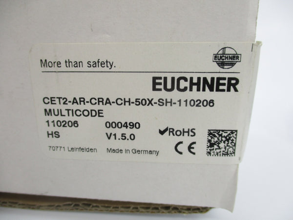EUCHNER CET2-AR-CRA-CH-50X-SH-110206 24VDC NSMP