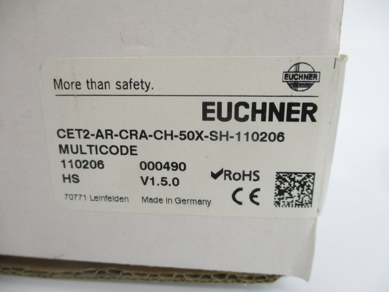 EUCHNER CET2-AR-CRA-CH-50X-SH-110206 24VDC NSMP