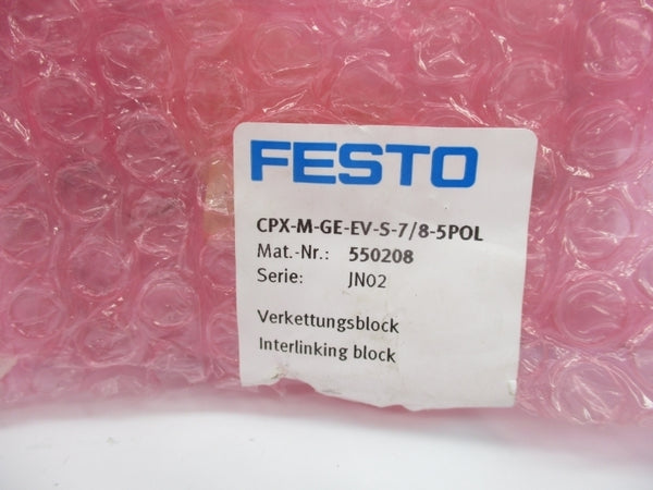 FESTO CPX-M-GE-EV-S-7/8-5POL 550208 NSMP