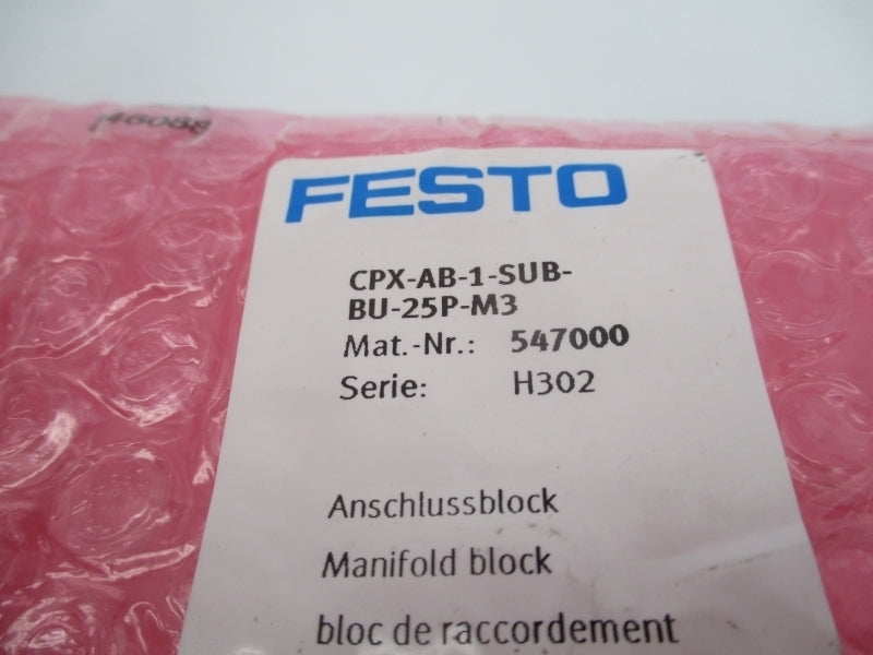 FESTO CPX-AB-1-SUB-BU-25P-M3 547000 NSMP