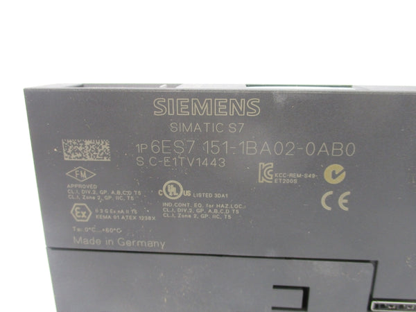 SIEMENS 6ES7 151-1BA02-0AB0 F/W 3.0.2 NSMP