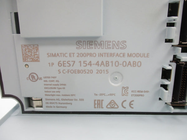 SIEMENS 6ES7 154-4AB10-0AB0 F/W 7.1.0 NSMP