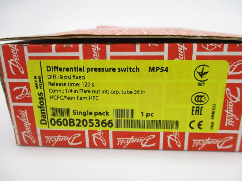 DANFOSS 060B205366 480V 9PSI NSMP