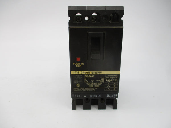 SIEMENS E43B060 480V 60A NSMP