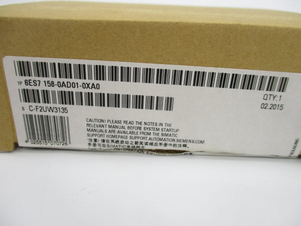 SIEMENS 6ES7 158-0AD01-0XA0 F/W 1.0.1 NSMP