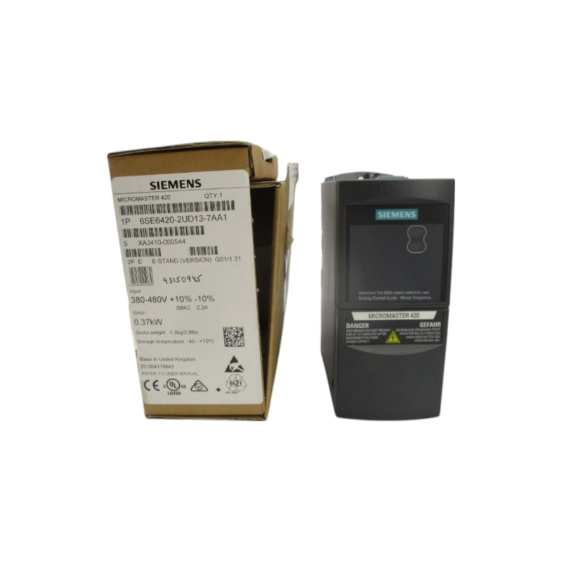 SIEMENS 6SE6420-2UD13-7AA1 380-480V 2.2A NSMP