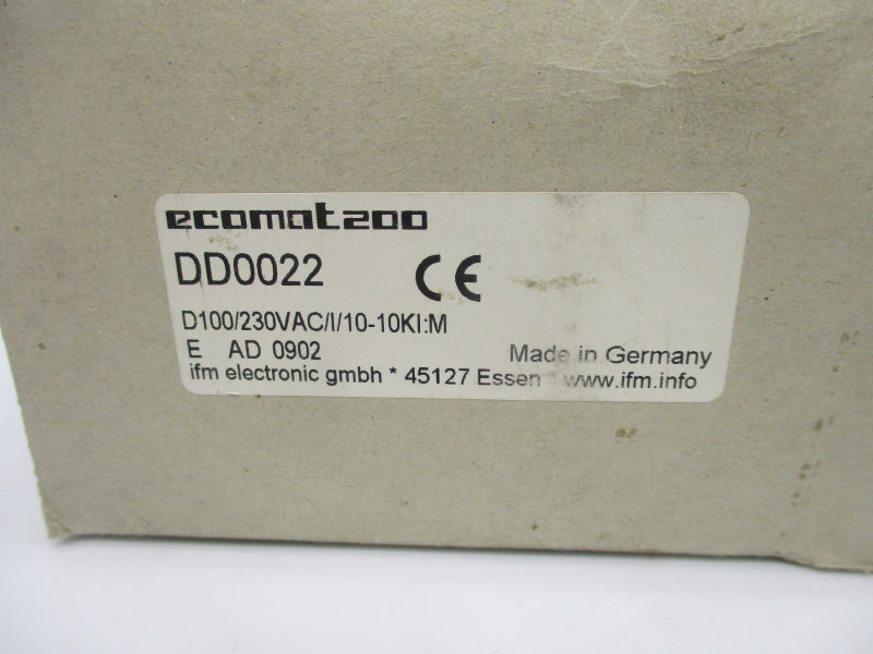 IFM EFECTOR DD0022 D100/230VAC/I/10-10KI:M 230V NSMP