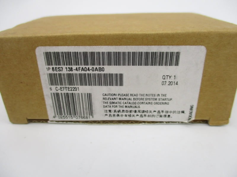 SIEMENS 6ES7 138-4FA04-0AB0 24VDC NSMP