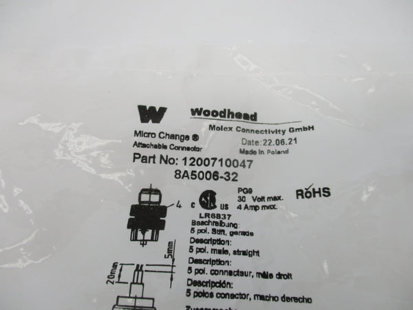 WOODHEAD 1200710047 8A5006-32 NSMP