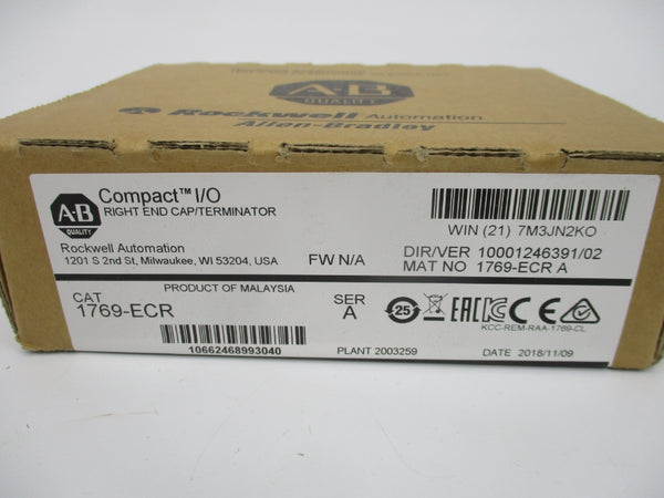 ALLEN BRADLEY 1769-ECR SER. A DATE: 2018 NSFS