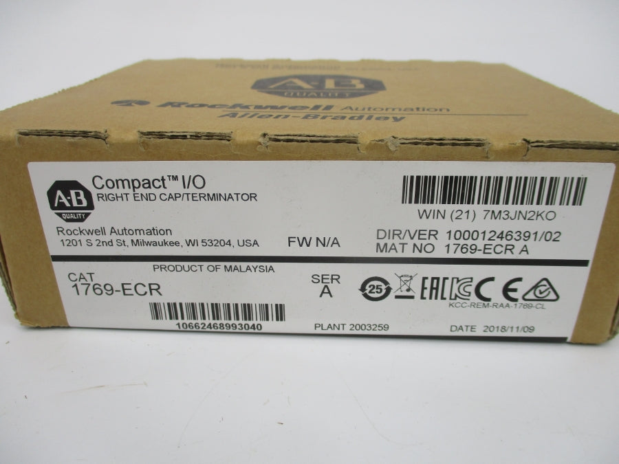 ALLEN BRADLEY 1769-ECR SER. A DATE: 2018 NSFS