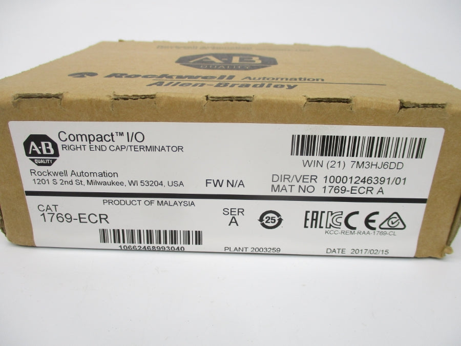 ALLEN BRADLEY 1769-ECR SER. A DATE: 2017 NSFS