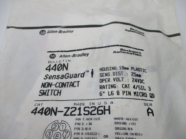 ALLEN BRADLEY 440N-Z21S26H SER. A 24VDC NSMP