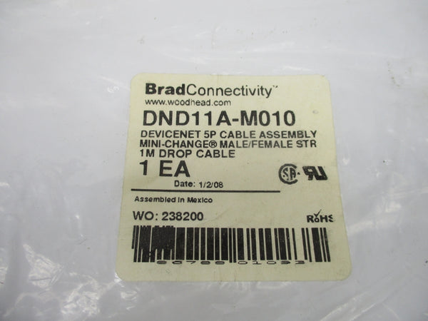 WOODHEAD DND11A-M010 1M NSMP