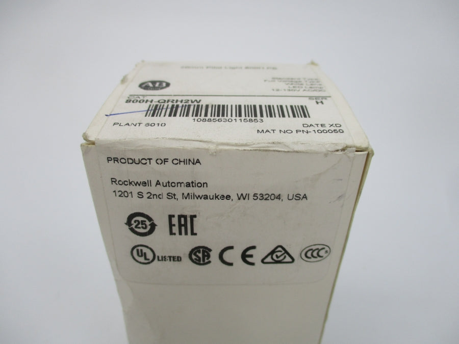 ALLEN BRADLEY 800H-QRH2W SER. H (WH) NSFS