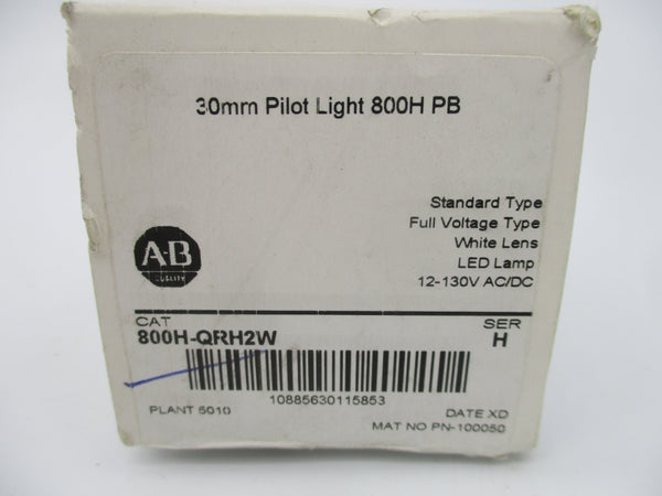 ALLEN BRADLEY 800H-QRH2W SER. H (WH) NSFS