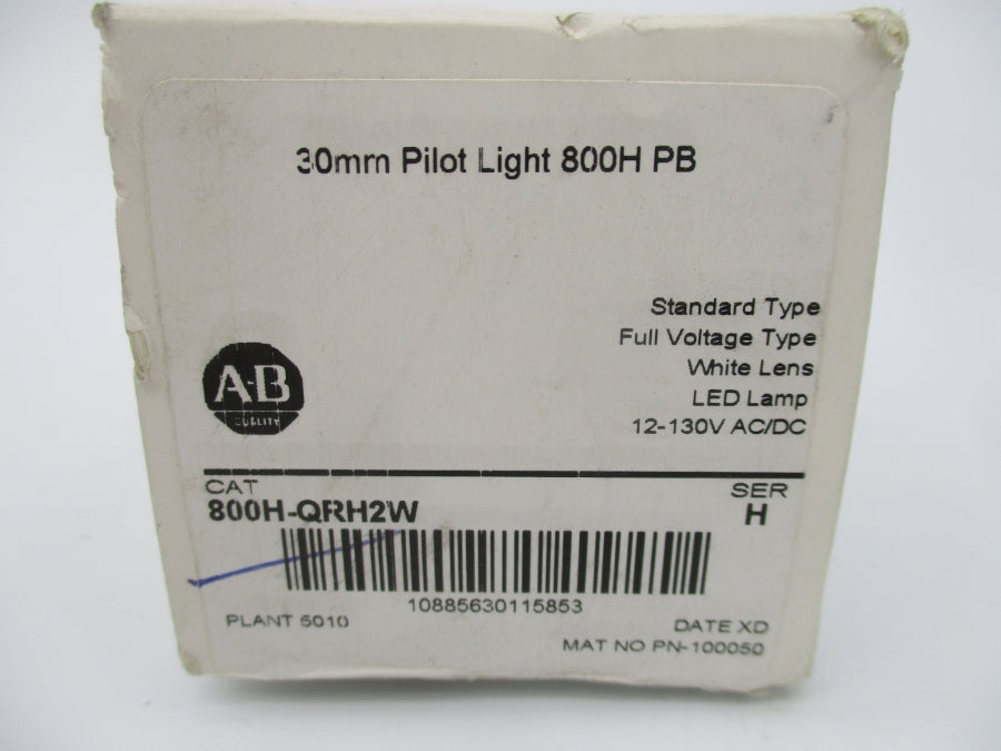 ALLEN BRADLEY 800H-QRH2W SER. H (WH) NSFS