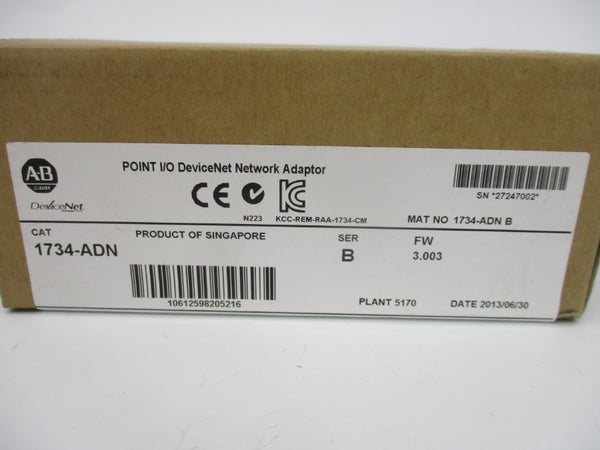 ALLEN BRADLEY 1734-ADN SER. B F/W 3.003 DATE: 2014 NSFS