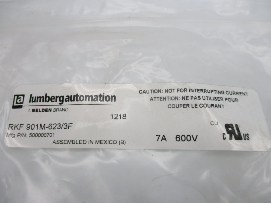 LUMBERG AUTOMATION RKF 901M-623/3F 500000701 600V 7A NSMP
