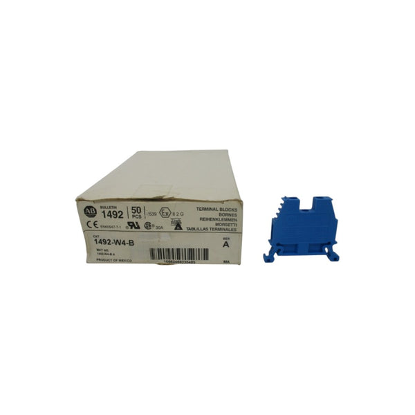 ALLEN BRADLEY 1492-W4-B SER. A 600V (PKG OF 50) (WH) NSMP